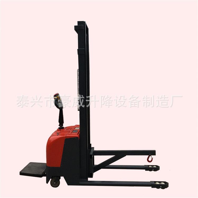 卖充电式液压升高叉车吊勾式全自动货物堆放车电动搬运吊具机