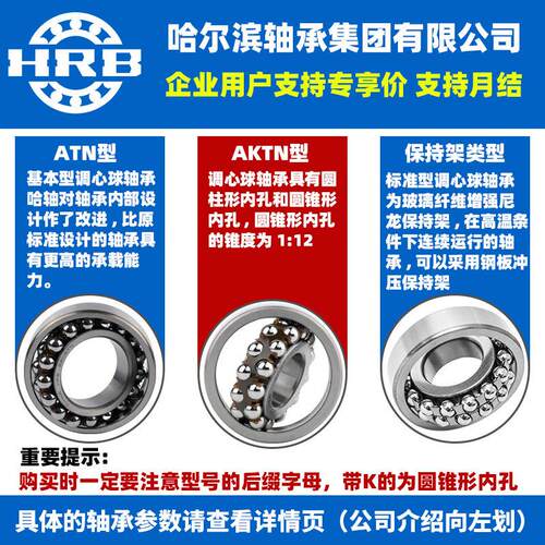 尔滨轴承 1306 1307 哈10308 1309 131 A  KTN 调心球