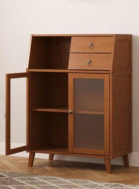 加厚餐边柜小户型茶约水柜窄RZE型日代式收纳柜简现厅储物柜客子