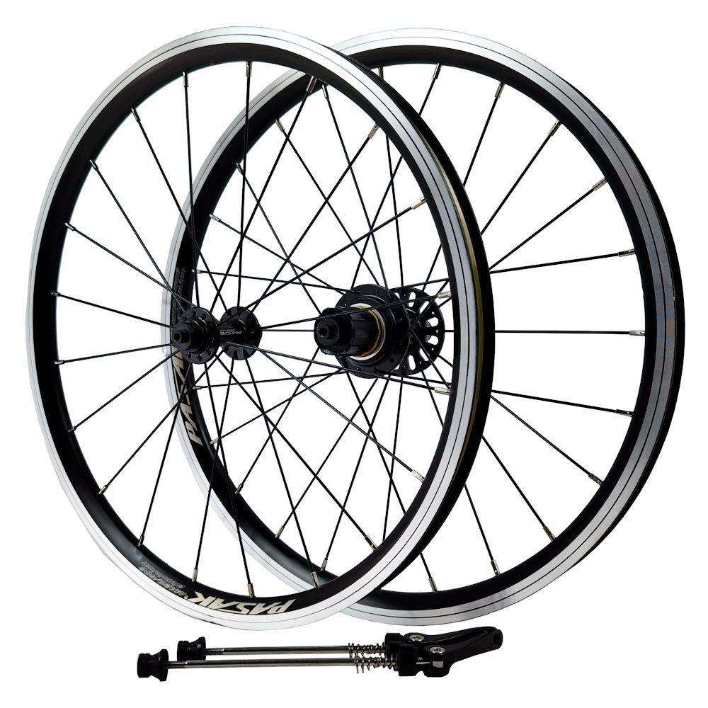 自行车轮折叠车轮组20寸406V刹20*1-3/8451MM前轮74后轮130MM