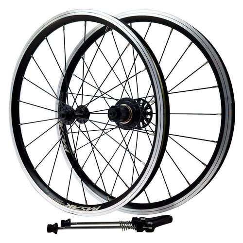 自行车轮折叠车轮组20寸406V刹20*1-3/8451MM前轮74后轮130MM