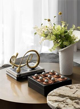 可凡创意客厅茶几桌面软装摆件组合现代简约样板间别墅装饰柜饰品