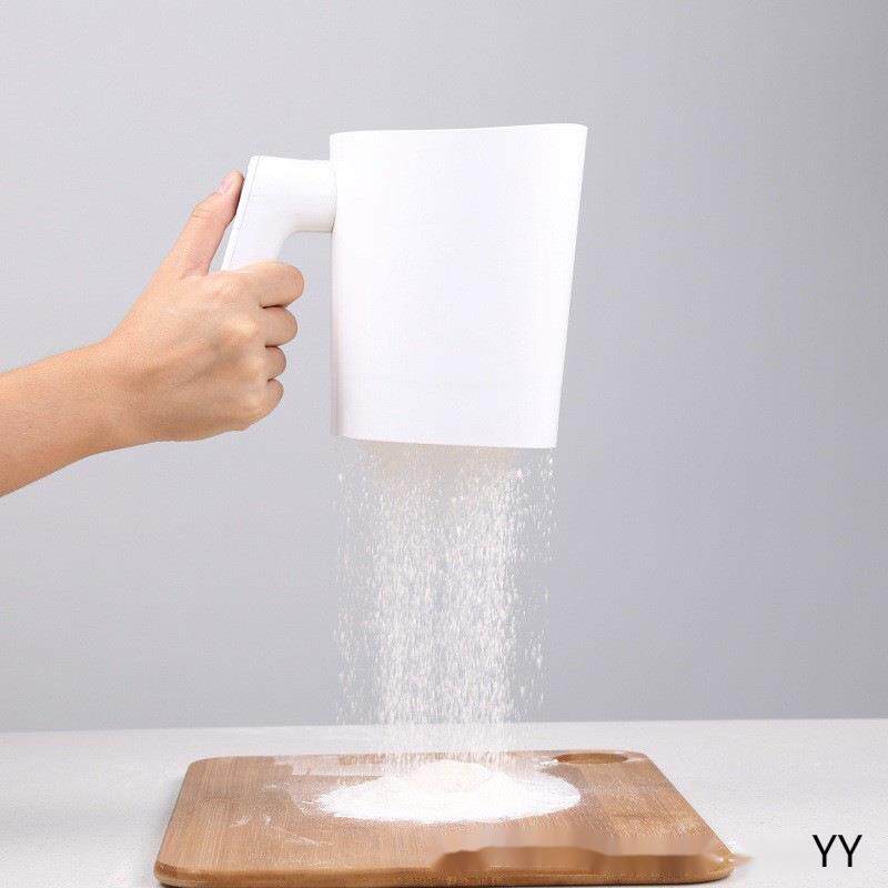 家用电动面粉筛细糖粉筛不锈钢过滤网筛子烘焙工具杯式滤粉筛子
