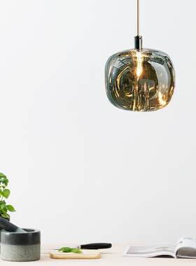 后现创意93餐灯吊灯三头简代厅约水晶卧个性设计师楼梯间室床头吊