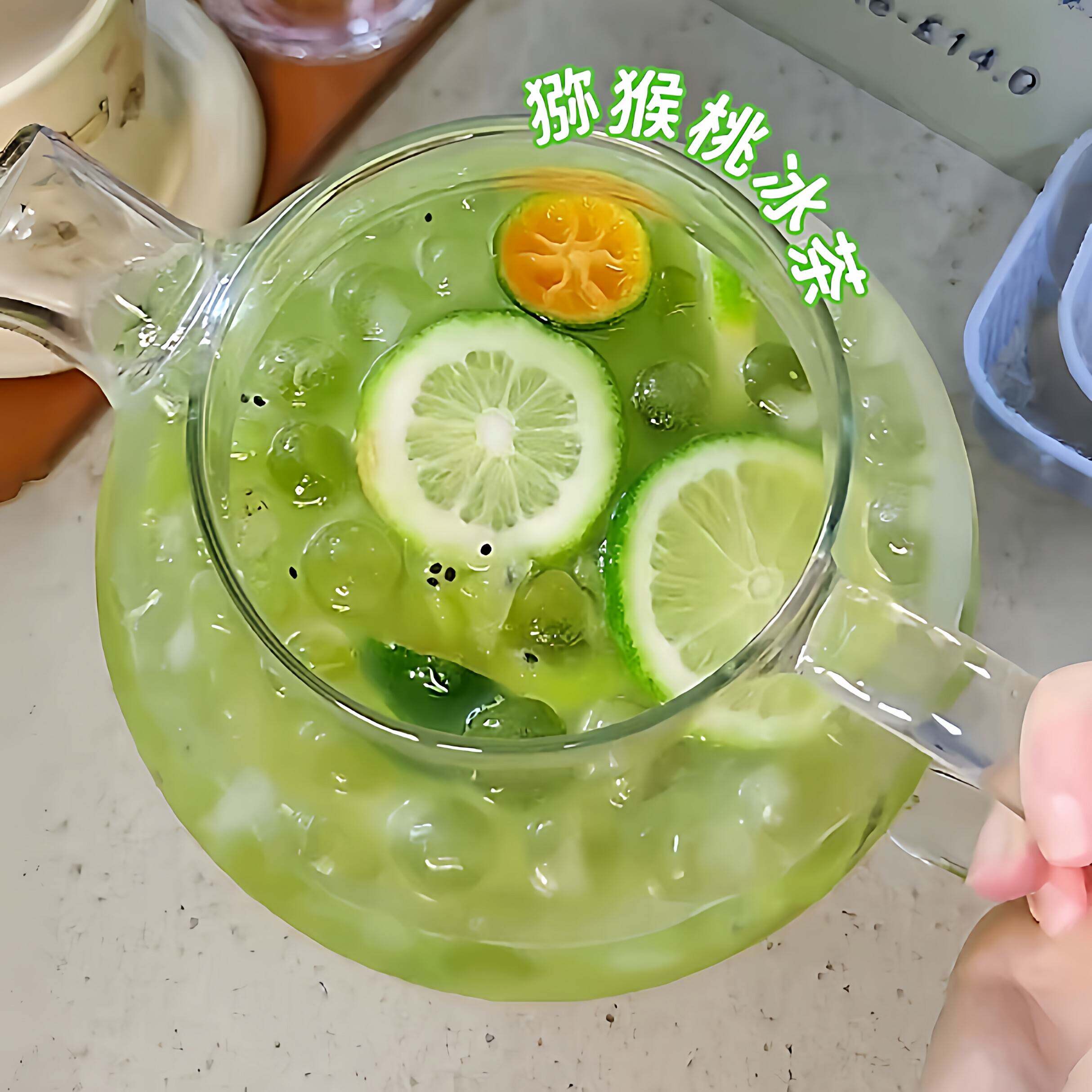 日式冷水壶自制猕猴桃冰凉茶冷萃壶大容量透明玻璃夏天冷饮泡茶壶
