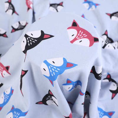 透气四季服包被 面料40s印花布现货婴幼儿爬 枕套针织