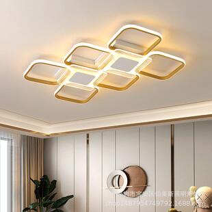 led吸顶灯轻奢大气客厅灯简约现代长方形创意个性 卧室灯餐厅灯具