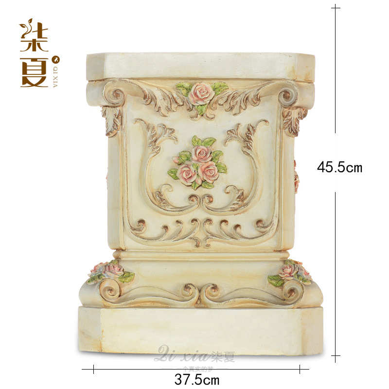 底座工艺品柱家居饰品批发厂家树脂柱子摆件欧式罗马客厅代发现货
