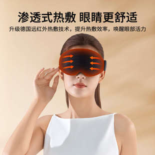 加热眼罩热敷缓解眼疲劳蒸汽眼罩充电发热护眼睛睡眠遮光专用眼部