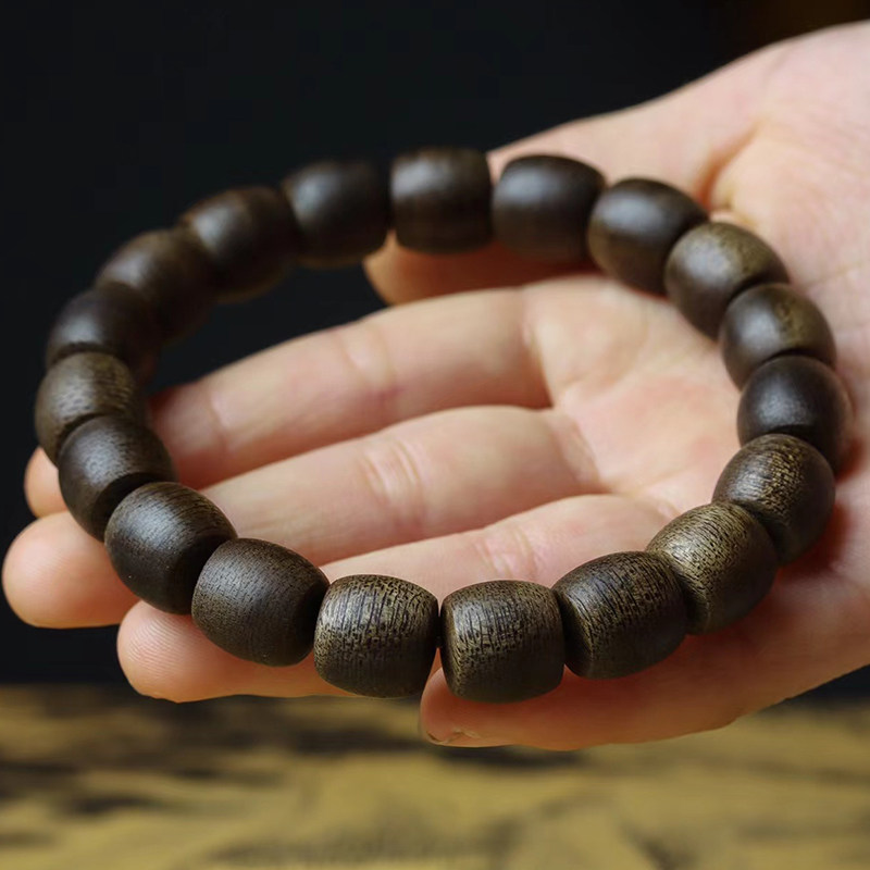 保真正宗越南芽庄老料沉香沉水级10mm佛珠男女士手串收藏级