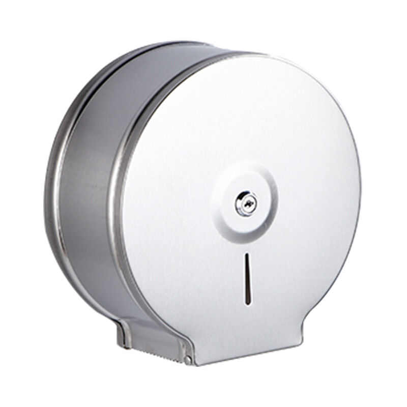 兰诗LAUTEEXFJ020不锈钢纸巾盒卫生间大盘纸巾架卷纸筒加厚拉