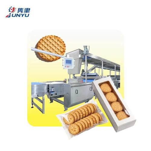 饼干生产线成套设备JYB-2800全自动饼干生产线酥性韧性饼干一体机