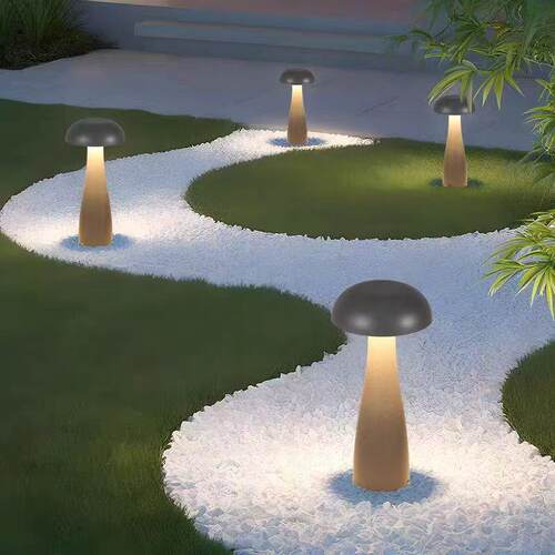 蘑菇草坪灯压铸铝圆形庭院花园景观灯别墅园林18W户外防水草坪灯