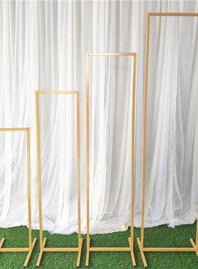 摆20庆25婚新款几何屏风舞台路引件斜边体装饰背景铁立艺拱LBG门