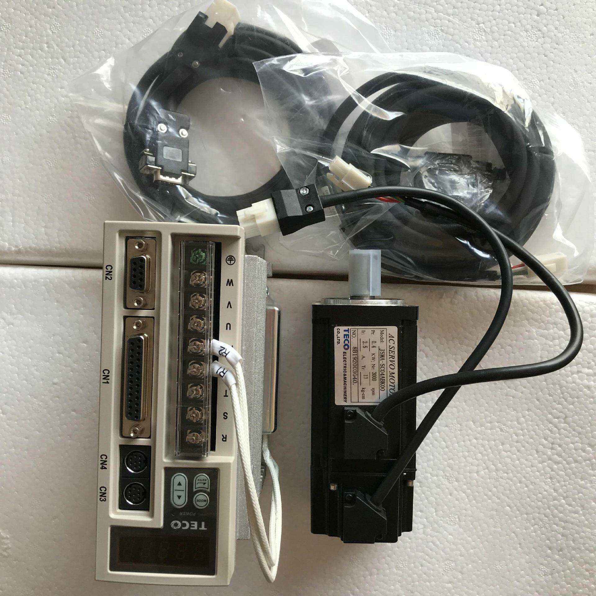 TECO东元伺服电机JSMA-SC04ABK00/JSDEP-15A 0.4KW 2.5A 3000rpm