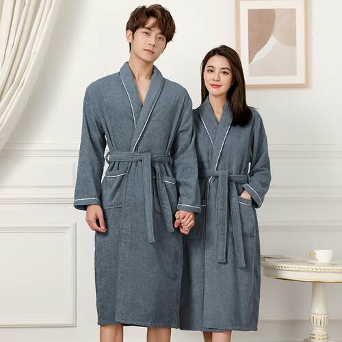 Towel material bathrobe, absorbent yukata, hotel bath