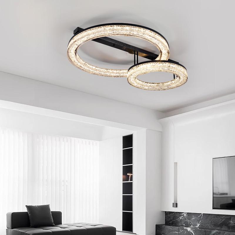 意式极简全铜客厅吸顶灯现代简约轻奢大气冰川餐厅卧室大厅主灯