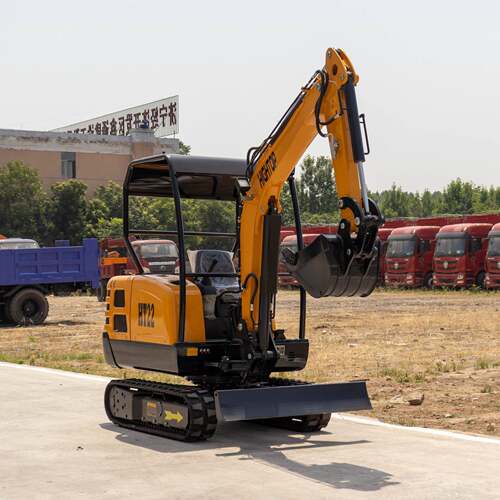 HT-22型农用挖掘机多功能小型挖土机工地施工履带挖沟机