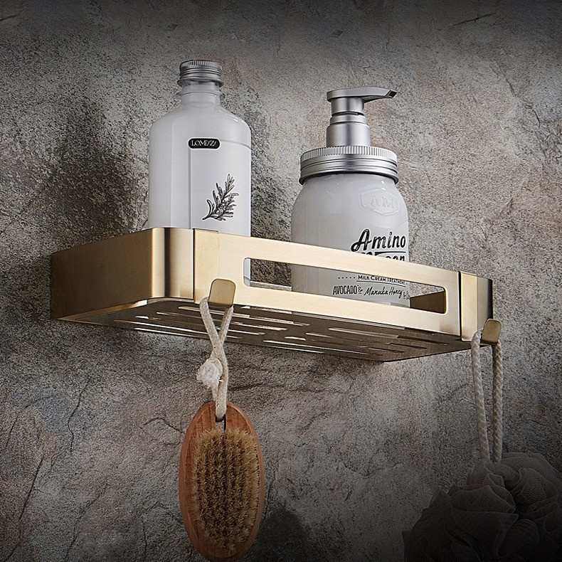 304不锈钢北欧风拉丝金三角篮双层加厚宽边浴室角篮置物篮沥水篮,家装主材,浴室角架,淘宝优惠券,粉丝福利购,淘宝优惠卷