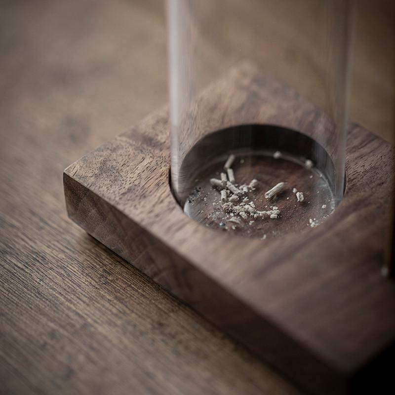 胡桃木倒挂式香插线香底座线香插家用精致摆件檀香沉香香薰炉香炉