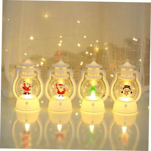 Christmas Festoon Led Lights Stanta Claus Snowman