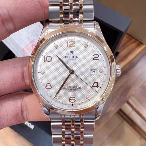 全套9.8新帝舵1926系列精钢18K金自动机械表41MM男表91651-0011