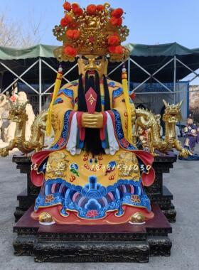 五爷招财神四海龙王菩萨护法像源头厂价直销树脂精品彩绘铸铜木雕