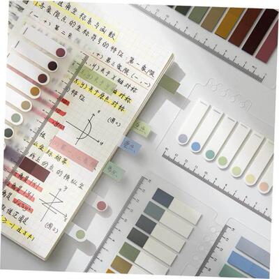 morandi index label sticker highlight sticky notes索引车标贴