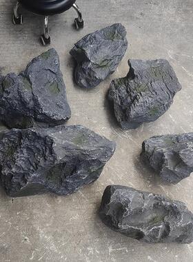 玻璃纤维彷真石头人造景观石假山摆件庭院户外假岩石装饰道具造景