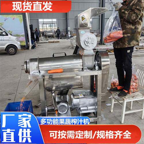 大型工业水果蔬菜榨汁机枇杷杨梅去核打浆机商用中药渣压榨机