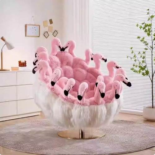 意大利发公仔椅设师椅子创意个性玩偶计动物公仔椅懒艺人椅布北极