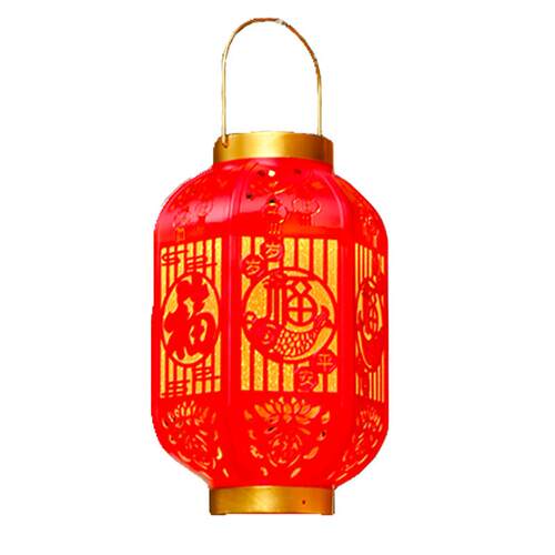 新年中国风红灯笼中式婚庆庭院大门铁艺装饰灯阳台