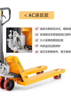 力搬运车df2叉车noblelift牛诺升降685 外3托盘地吨宽手动液压吨