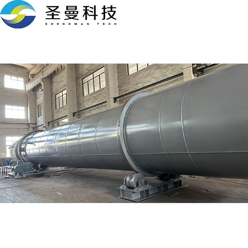 硫酸镍回转圆筒干燥器1200kg 圣曼科技燃气回转窑 锂电材料煅烧窑