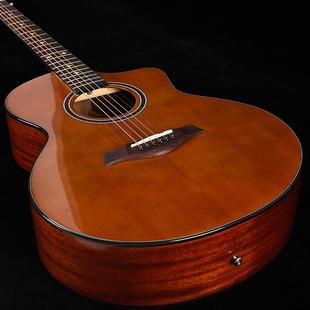 41寸单4板他guitar亮光擦色吉亮光吉他他0寸民谣吉a木吉他jit面单