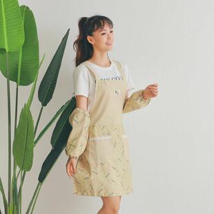 苏格兰点点系带围裙鲜花店厨房餐厅幼儿园咖啡屋奶茶店工作服