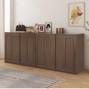 移门橡木衣柜北欧卧室家用阳台柜衣橱现代简约储物柜子棉被柜