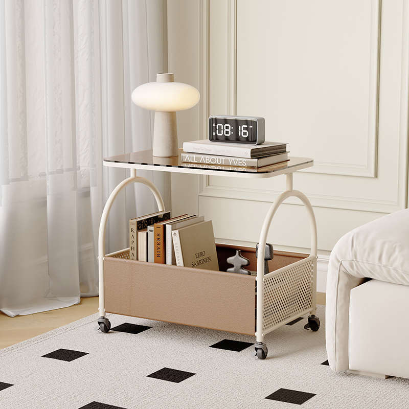 轻奢可移动沙发边几侧边柜客厅茶几卧室床头柜阳台小桌子简约收纳