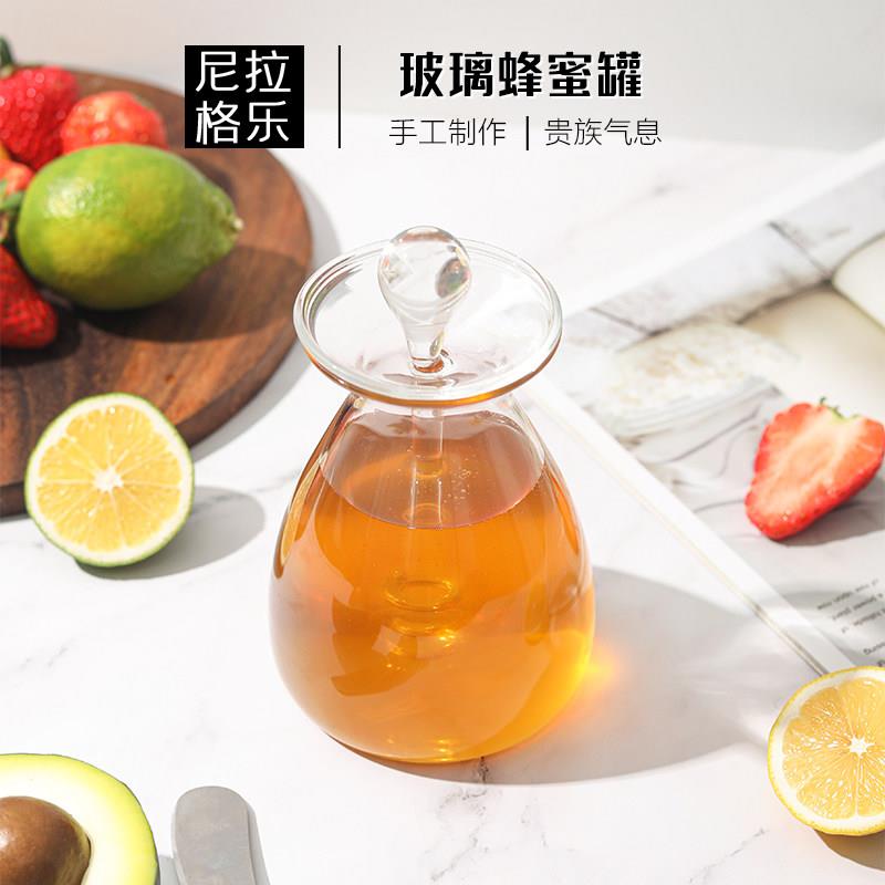 贝璃bely玻璃蜂蜜罐食品级加厚高档蜂蜜分装密封罐蜂蜜专用储蓄罐