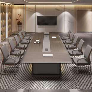 大型办高公会议现桌长桌室简约代会议洽谈桌子YS 09011端轻奢开会