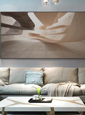 凝注视角现代简约建筑装墅饰画大幅业风办公室无品牌/挂画横幅别
