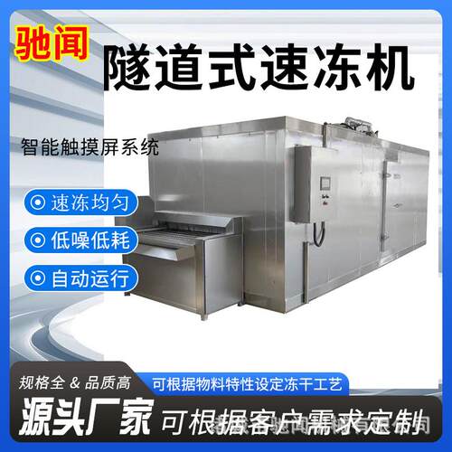 驰闻隧道式液氮速冻机快速冷冻设备厂家肉类豆制品连续速冻机