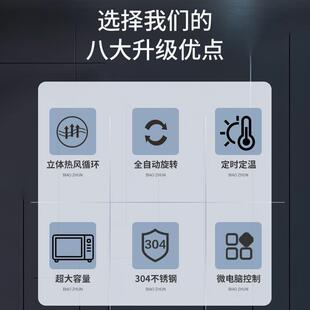 商烧鸡炉全自NHO动店旋转烤鸡电烤箱超市门专用窑鸡炉奥用尔良烤