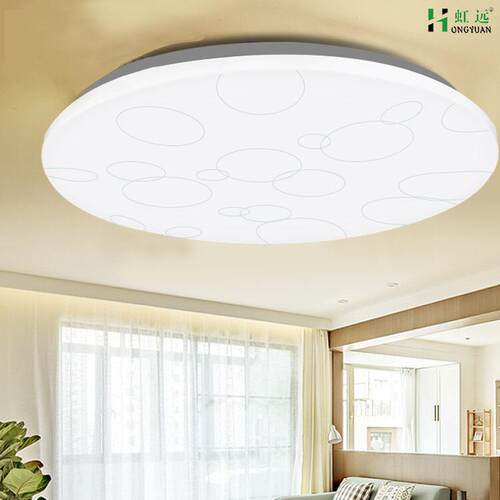 led吸顶灯薄款现代简约圆形24W36W透镜光源客厅餐厅灯具阳台卧室