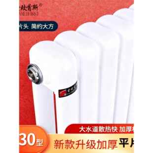 圣玫首斯暖气片家用水暖散热片钢二柱6030碳钢散热器明装集中供热