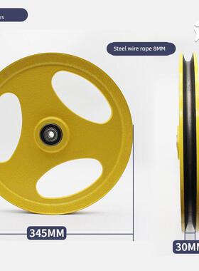 电梯坑张紧器直径345mm轴承6005河北东方富达Xs1限速轮附件