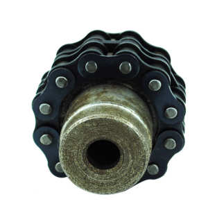 钢KC链联轴 联轴器45 JASHION GL型滚子链联轴器带罩壳双排链条式