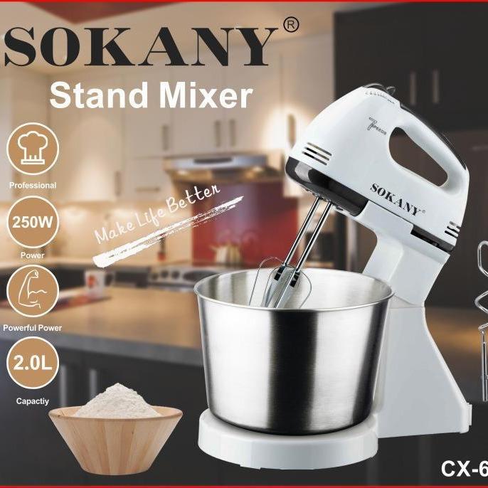 欧规SOKANY6620台式和面机电动打蛋器烘焙奶油搅拌机blender