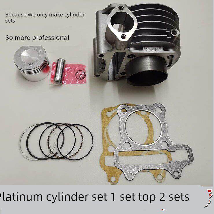 国产125杂牌车GY6125电喷女装踏板摩托车中缸套缸缸筒活塞环