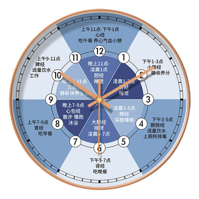 美容院养生挂钟子午钟表钟表挂钟